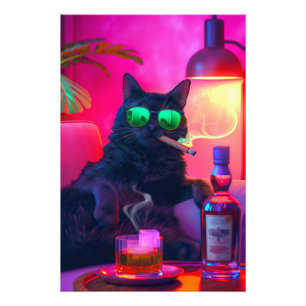 Foto Don Gatto's Nightcap Bebendo de Gato do rico Whi
