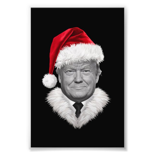 Foto Donald Trump Natal Engraçado Dom do Papai Noel (Frente)