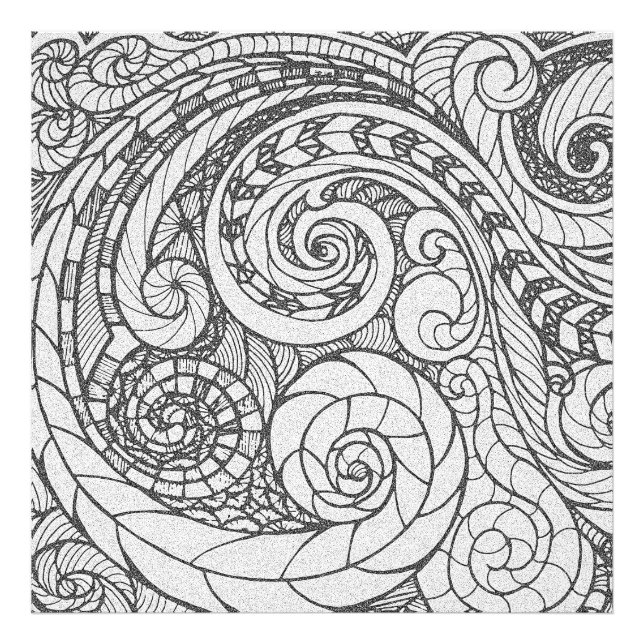 Foto Doodle Design Photo Enlargement (Frente)