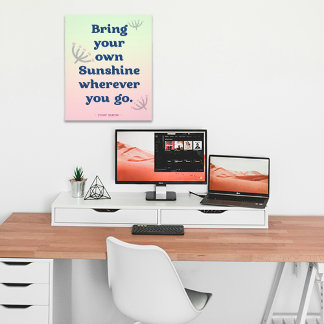Foto Dorm Decor Positivo Vibe Mimosa - Poster de Nome P
