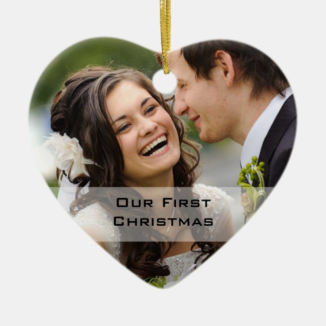 Foto dos enfeites de natal | do casal primeira (Frente)