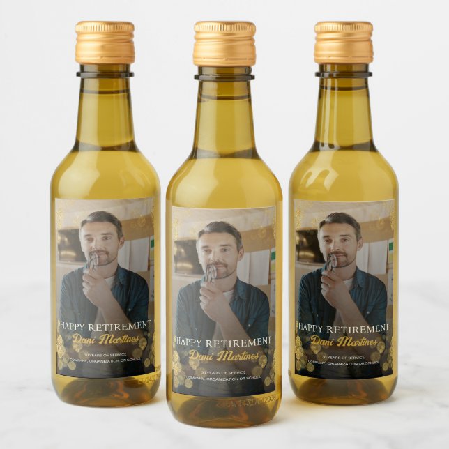 Foto: Dourada Confetti Happy Retirement Party (Garrafas)