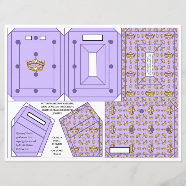 Foto Dourada de Lavanda Frame Pin Ornament 2x3" (Frente)