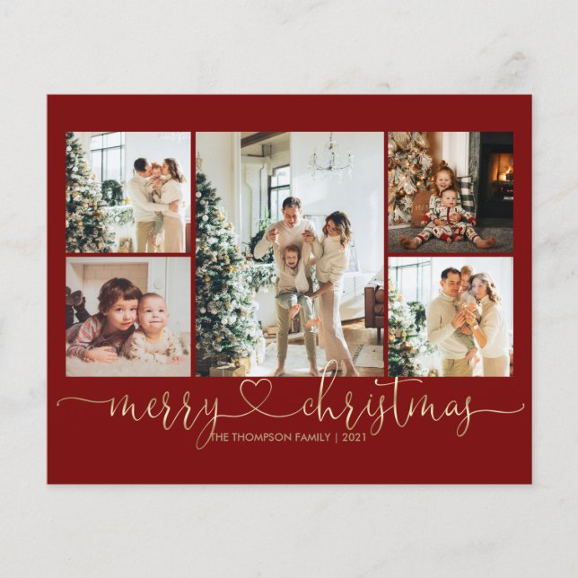 Foto Dourada do Red Christmas original 5 do BUDGET (Frente)