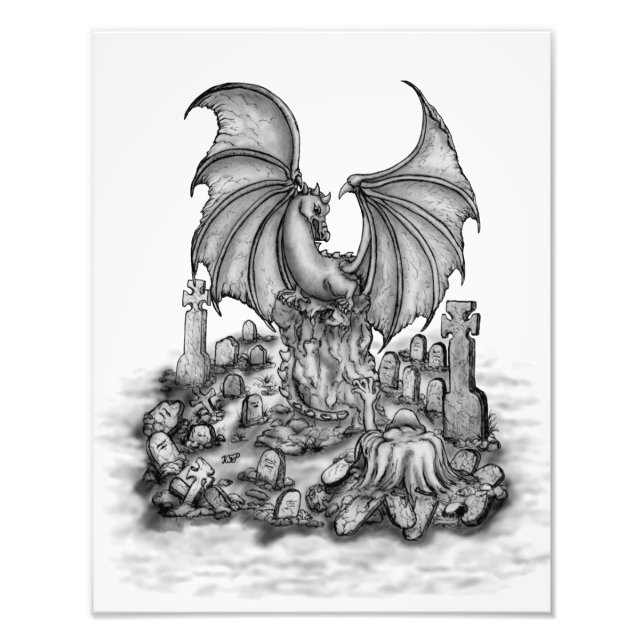 Foto Dragão com Zombie (Frente)