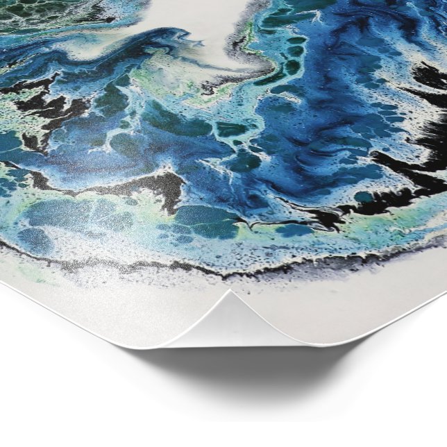 Foto Dragon in the Waves – Abstract Ocean  (Borda)