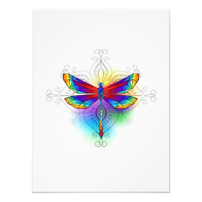 Foto Dragonfly Poligonal (Frente)