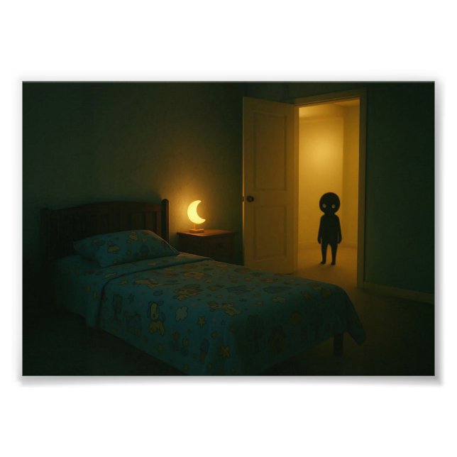 Foto Dreamcore Bedroom com Entidade - Espaço Liminal (Frente)