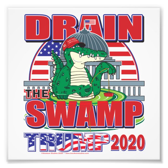 Foto Drenar o Pântano Trump 2020 (Frente)