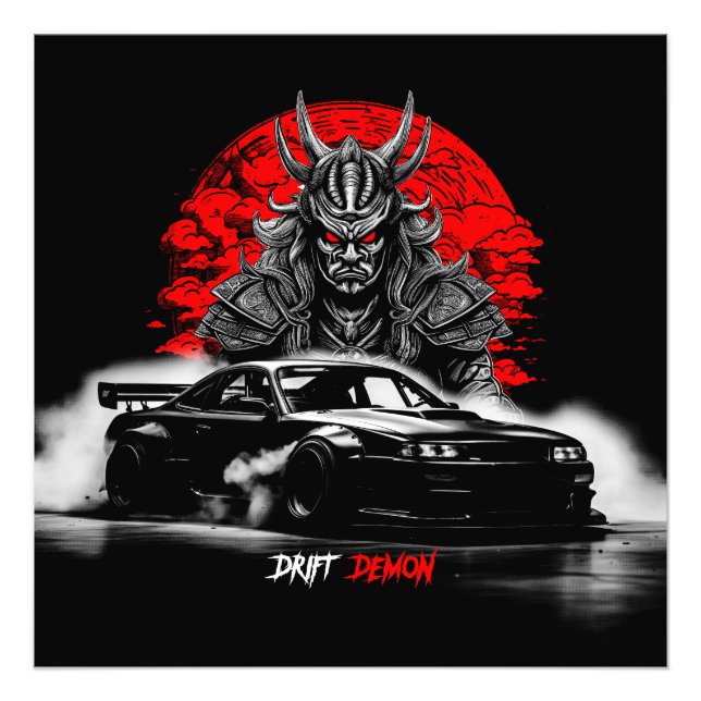 Foto Drift Demon Samurai JDM Car Drifking Phonk (Frente)