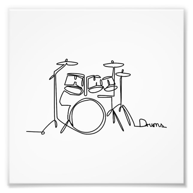 Foto Drummer Music Design Um Tambor De Linha (Frente)