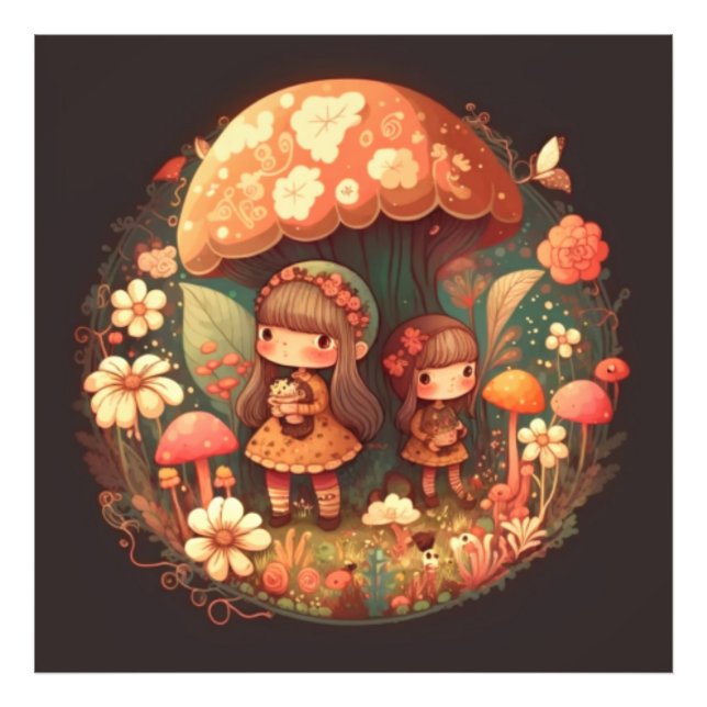 Foto Duas raparigas bonitinhas elefantes (Frente)