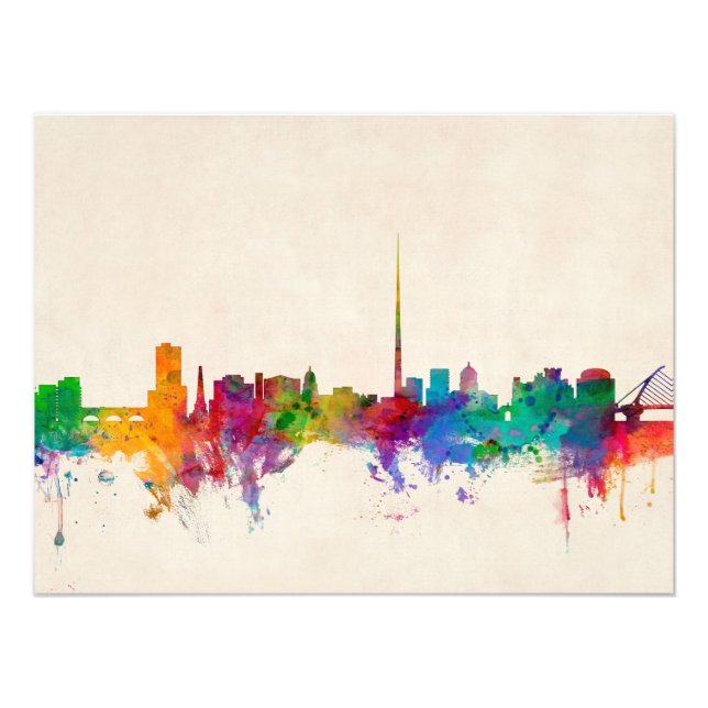 Foto Dublin Irlanda Skyline Cityscape (Frente)