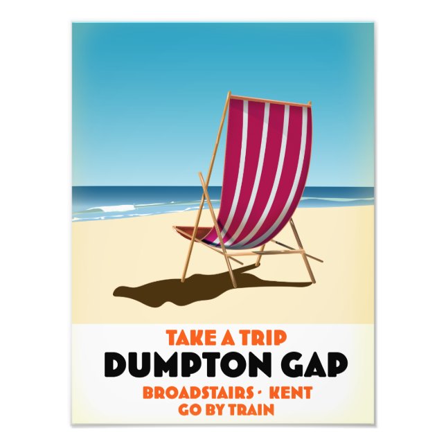 Foto Dumpton Gap Broadescadas Kent poster (Frente)