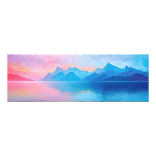 Foto "Dunlach" Largura Rosa e Azul Paisagem A