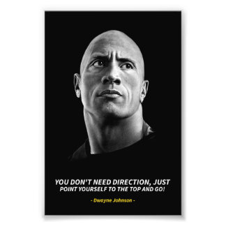 Foto Dwayne Johnson quotes Photo Enlargement