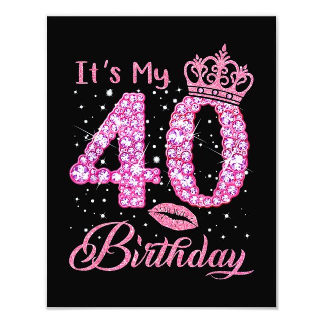 Foto É a minha Rainha aniversário de 40 anos (Frente)