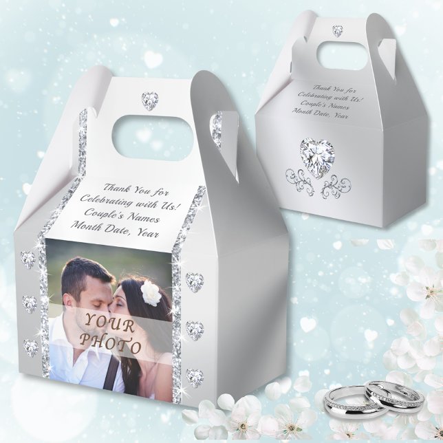 Foto e Caixas de Favor de Casamento Personalizado (Personalized Wedding Favor Boxes. Wedding Favor Bags. Wedding favor ideas. Bridal Shower favors.)