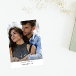 Foto e caligrafia 3 Mod Vertical w RSVP de Refeiçõ<br><div class="desc">Envie um cartão de refeição RSVP Vertical sobre Foto e Calligrafia 3 Mod,  divertido e elegante,  com seus convites para casamentos e festas,  incluindo Festas de formatura. Veja nossa coleção para uma opção sem a refeição.</div>