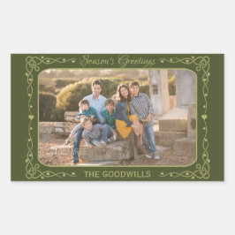 Foto e Etiquetas de nome personalizadas de saudaçõ