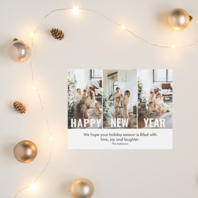 Foto e Feliz ano novo de Colagem Moderna (Criador carregado)
