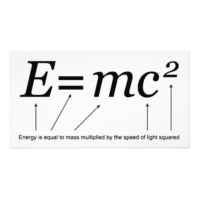 Foto E=MC2 Teoria da Relatividade de Einstein (Frente)