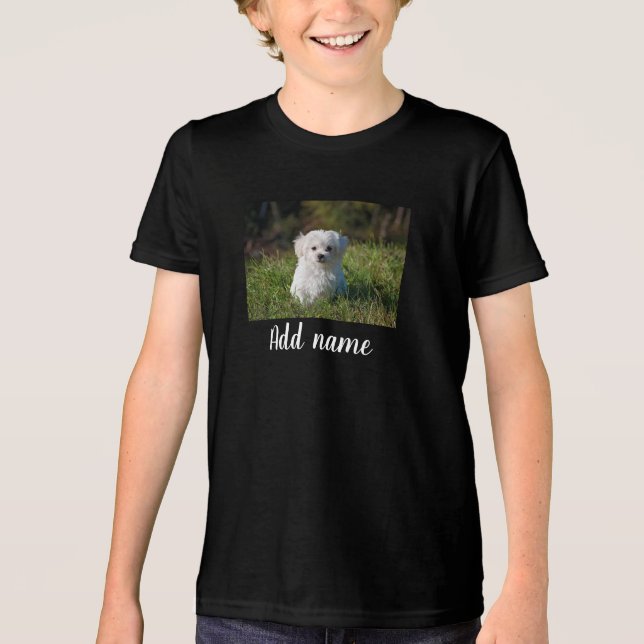 Foto e Nome de Pet Personalizado (Frente)