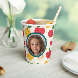 Foto e nome personalizados de cereja - Vermelho e