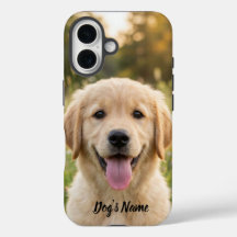 Foto e Nome Personalizados de Retriever Dourado
