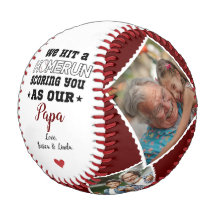 Foto e nomes personalizados do Dia do Pai Homerun