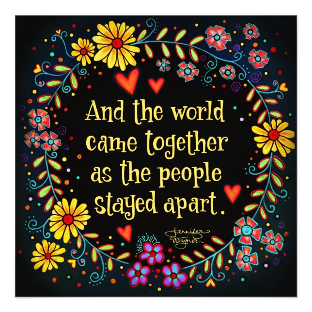 Foto "E o mundo juntou-se" (Frente)