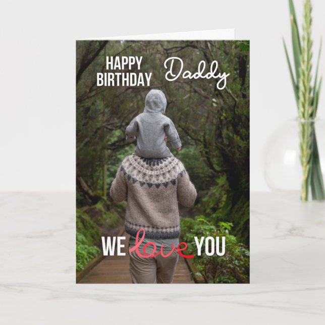 FOTO E TEXTO PERSONALIZADOS DO CARTÃO DE PAI DE AN (Frente)