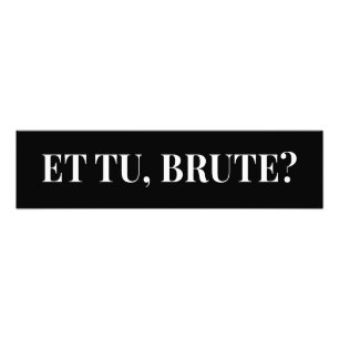 Foto E tu, Brute? Julius Caesar III, de Shakespeare