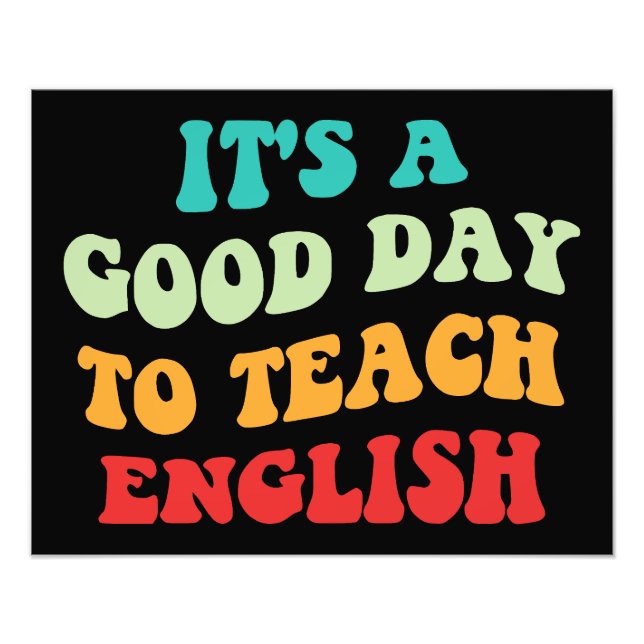 Foto É Um Bom Dia Para Ensinar Inglês I (Frente)