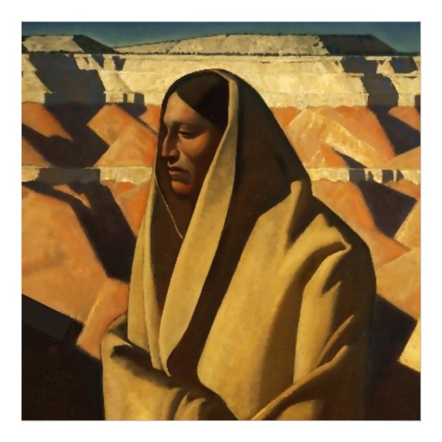 Foto "Earth Knower" Arte Ocidental de Maynard Dixon (Frente)