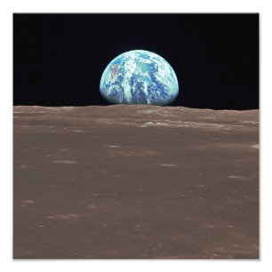 Foto Earthrise da lua