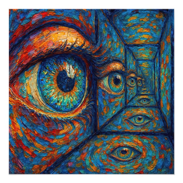 Foto "Ecos na Íris" - Um Retrato Surreal (Frente)