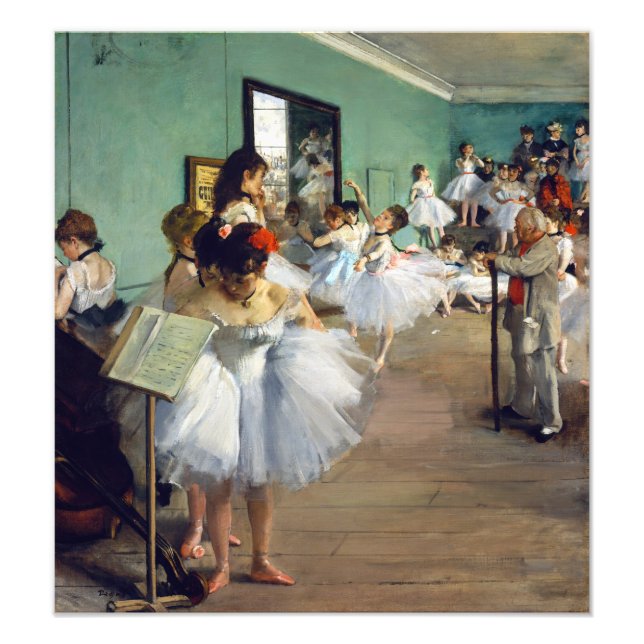 Foto Edgar Degas - A Classe da Dança (Frente)