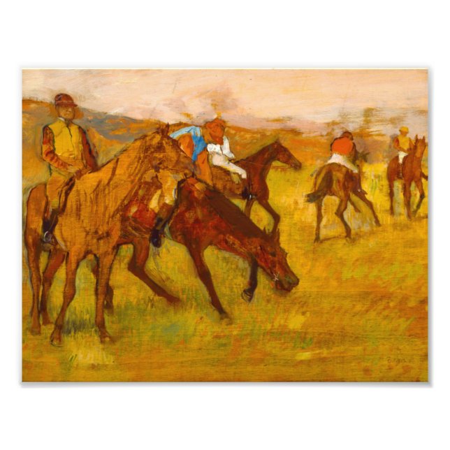 Foto Edgar Degas Antes da Corrida (Frente)