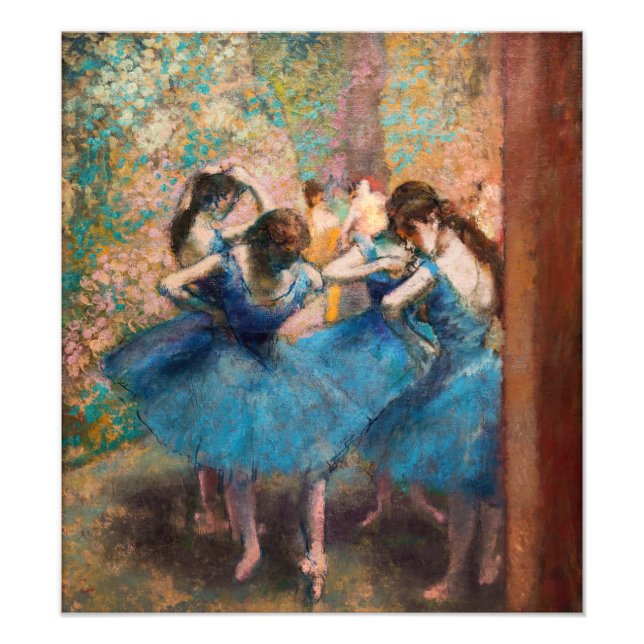 Foto Edgar Degas - Dançarinos em azul (Frente)