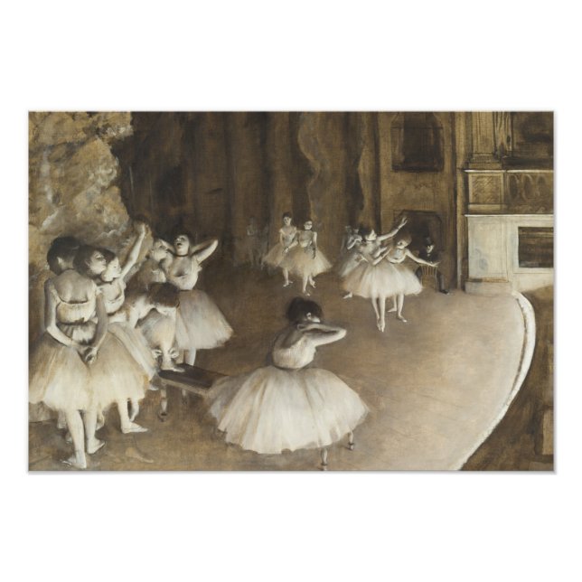 Foto Edgar Degas - Ensaio de Balés no Palco (Frente)