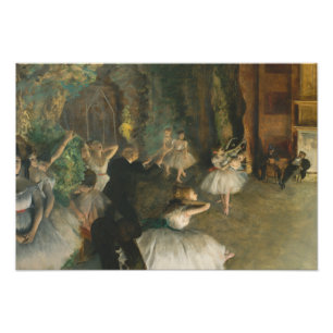 Foto Edgar Degas - o ensaio do balé em palco