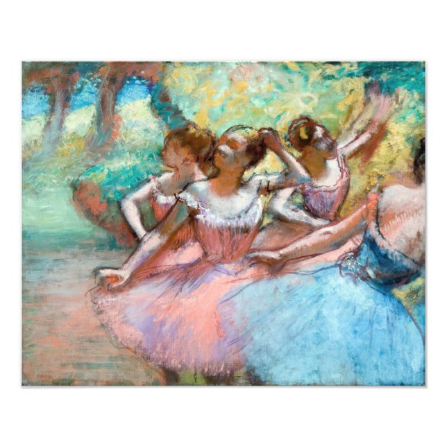 Foto Edgar Degas - Quatro Ballerinas no Palco (Frente)