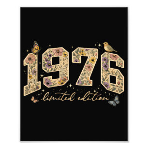 Foto Edição Limitada de 50º Aniversário Floral 1976
