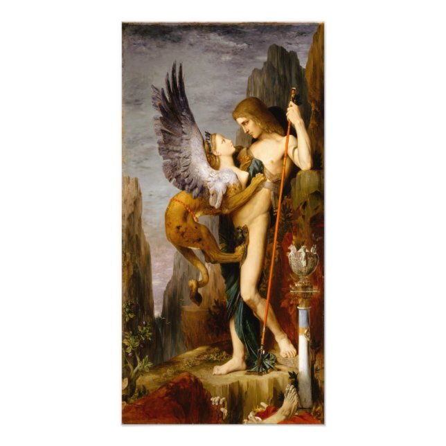 Foto Édipo e a Esfinge por Gustave Moreau (Frente)