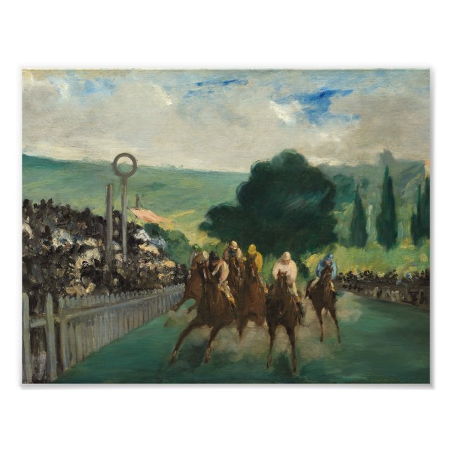 Foto Edouard Manet - As Raças em Longchamp (Frente)
