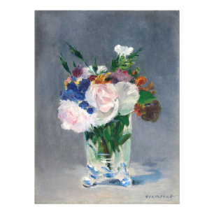 Foto Edouard Manet - Flores num Vaso Cristal