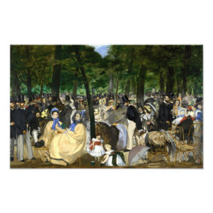 Foto Edouard Manet - Música nos Jardins das Tulherias