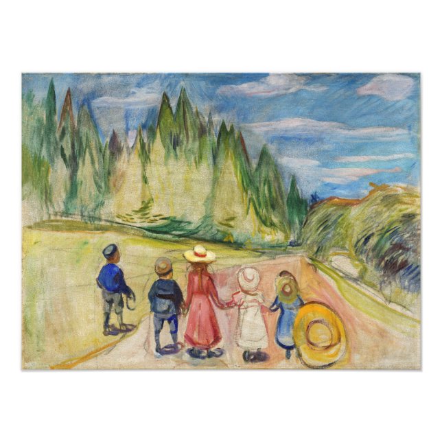 Foto Edvard Munch - A Floresta de Fairytale (Frente)
