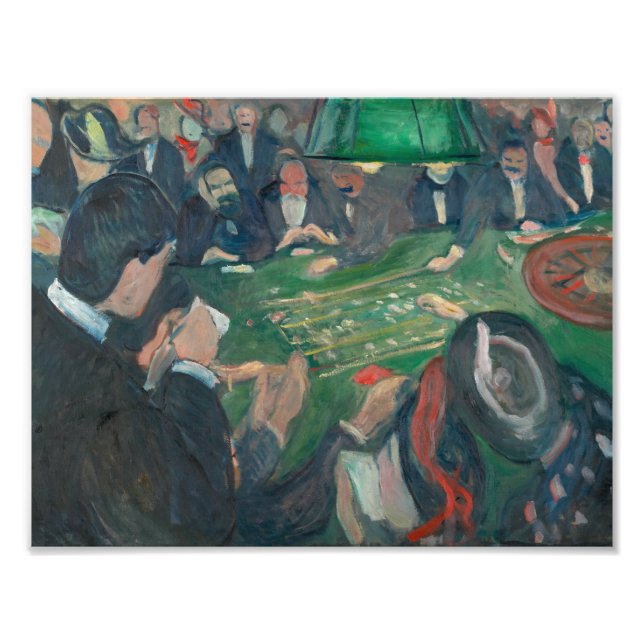 Foto Edvard Munch - Na Mesa Roulette (Frente)